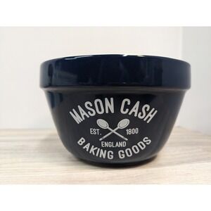 Mason Cash Navy Blue No 42 Mixing Bowl 650ml 22oz Ceramic Baking Goods England
